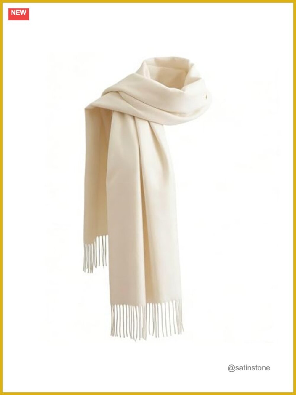 Faux Cashmere Plaid Scarf Shawl Wrap with Tassels 78 in